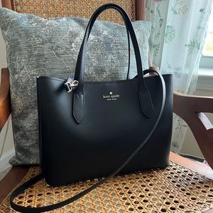 Kate Spade black Harper Satchel w/detachable shoulder strap.